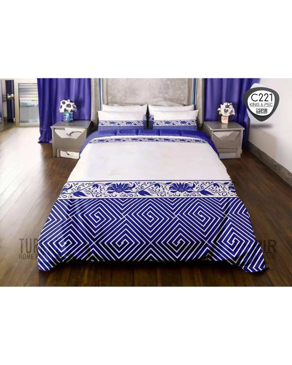 سرویس لحاف روتختی میکرو تنسل گیاهی TURKAZ دو نفره شش تکه مدل C221