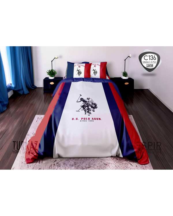 سرویس لحاف روتختی میکرو تنسل گیاهی TURKAZ تک نفره چهار تکه مدل C136