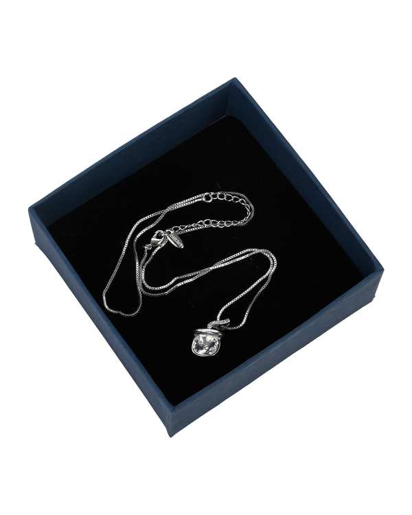 گردنبند نگین دار نقره ای طرح سواروسکی SWAROVSKI - تصویر 3