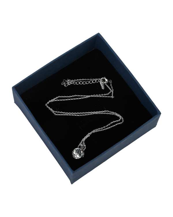 گردنبند دایره نگین دار نقره ای طرح سواروسکی SWAROVSKI - تصویر 3