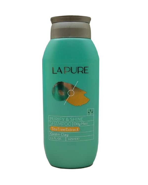 شامپو موهای چرب لپیور Lapure مدل Purify And Shine حجم 325ml