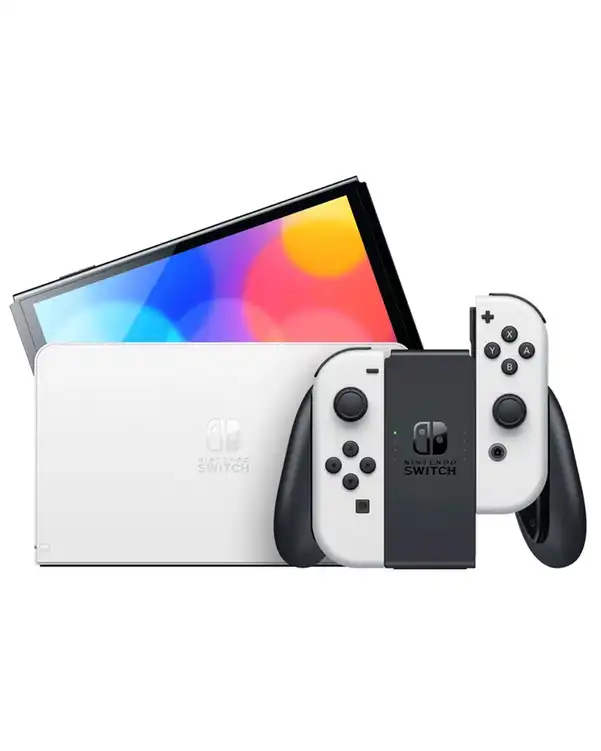 کنسول بازی نینتندو مدل Switch White OLED سفید