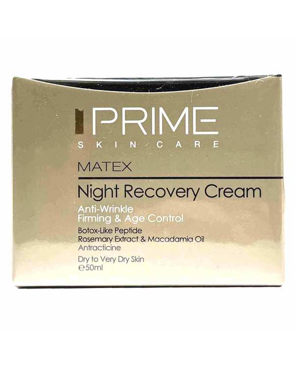کرم شب مناسب پوست خشک تا خیلی خشک پرایم Prime سری Matex مدل Night Recovery Cream