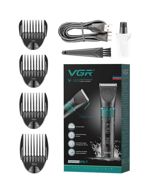 ماشین اصلاح موی سر و صورت وی جی ار VGR مدل V-163 - تصویر 2