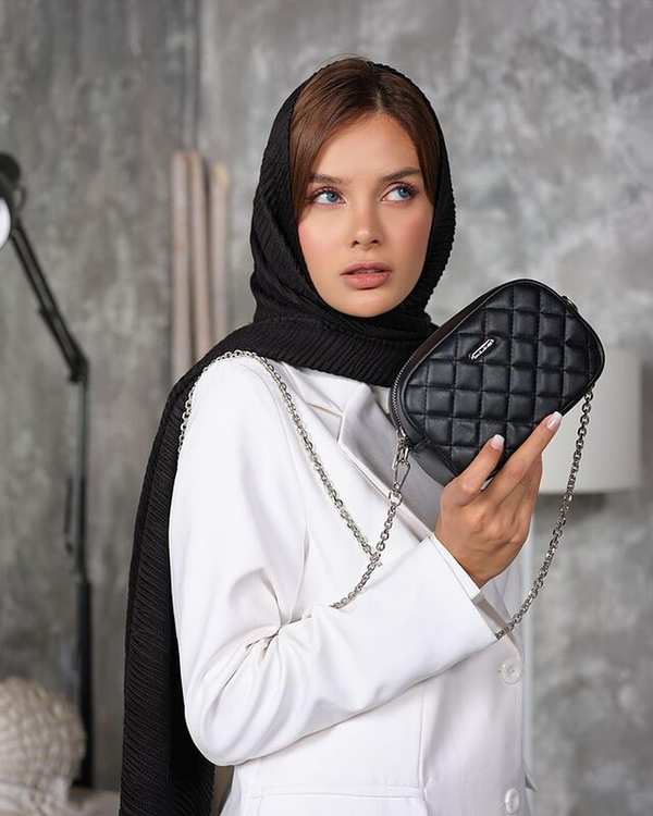 کیف دوشی زنانه کیف زنانه دوشی مشکی دیوید جونز David Jones مدل CM6278 - تصویر 3