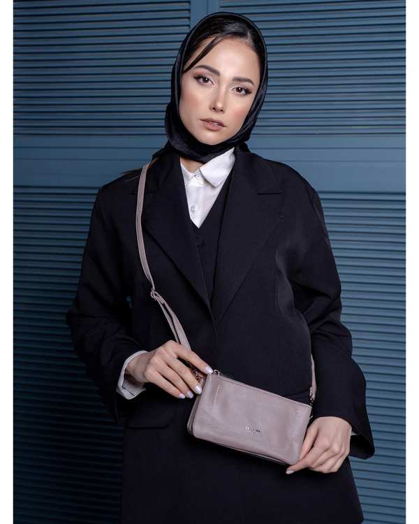 کیف دوشی زنانه کیف زنانه دوشی نسکافه ای دیوید جونز David Jones مدلCM6855 - تصویر 2