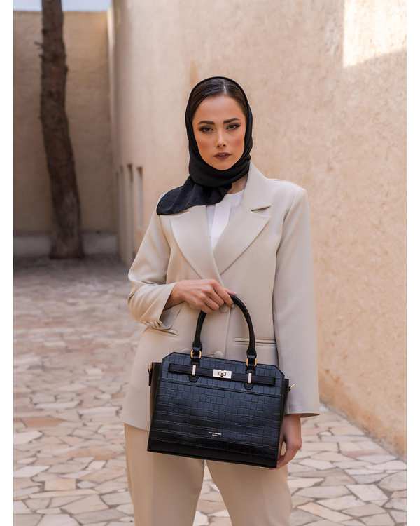کیف دوشی زنانه کیف زنانه دوشی مشکی دیوید جونز David Jones مدل CM6754 - تصویر 2