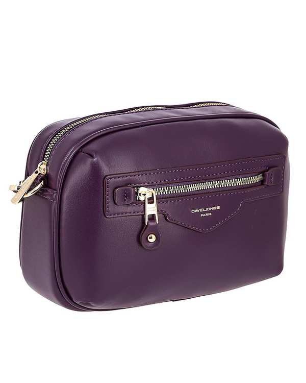 کیف زنانه دوشی بنفش تیره دیوید جونز David Jones مدل 1-7019