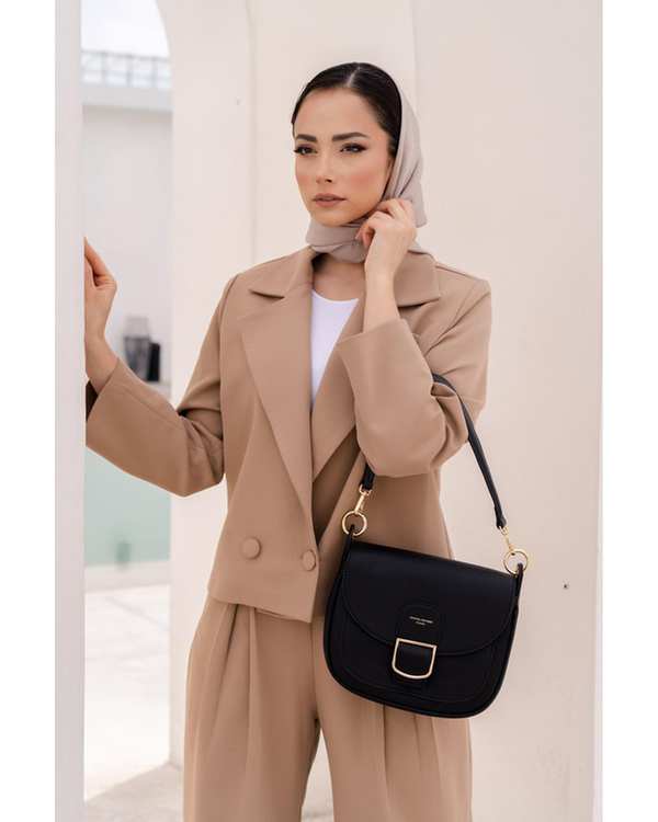 کیف دوشی زنانه کیف زنانه دستی مشکی دیوید جونز David Jones مدل CM6831 - تصویر 4