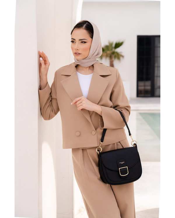 کیف دوشی زنانه کیف زنانه دستی مشکی دیوید جونز David Jones مدل CM6831 - تصویر 5