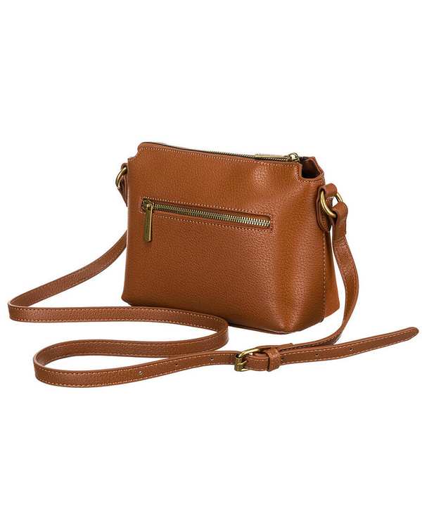 کیف دوشی زنانه کیف زنانه دوشی قهوه ای روشن دیوید جونز David Jones مدل 7001-1 - تصویر 10
