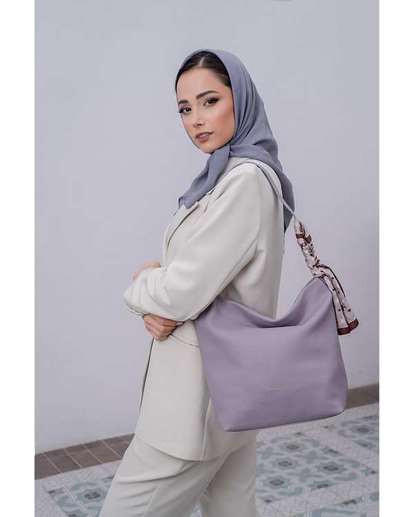 کیف دوشی زنانه کیف زنانه دوشی بنفش روشن دیوید جونز David Jones مدل CH21116 - تصویر 3