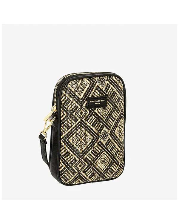 کیف دوشی زنانه کیف زنانه دوشی مشکی دیوید جونز David Jones مدل 6931-1 - تصویر 4