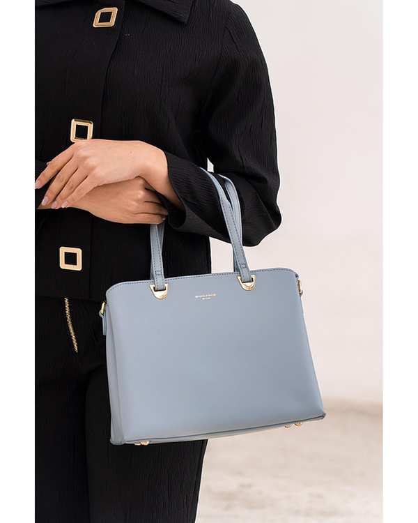 کیف دوشی زنانه کیف زنانه دستی آبی روشن دیوید جونز David Jones مدل CM6652 - تصویر 7