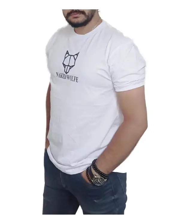 تی شرت مردانه یقه گرد سفید دیورسو Diverso کد 4441 ?>