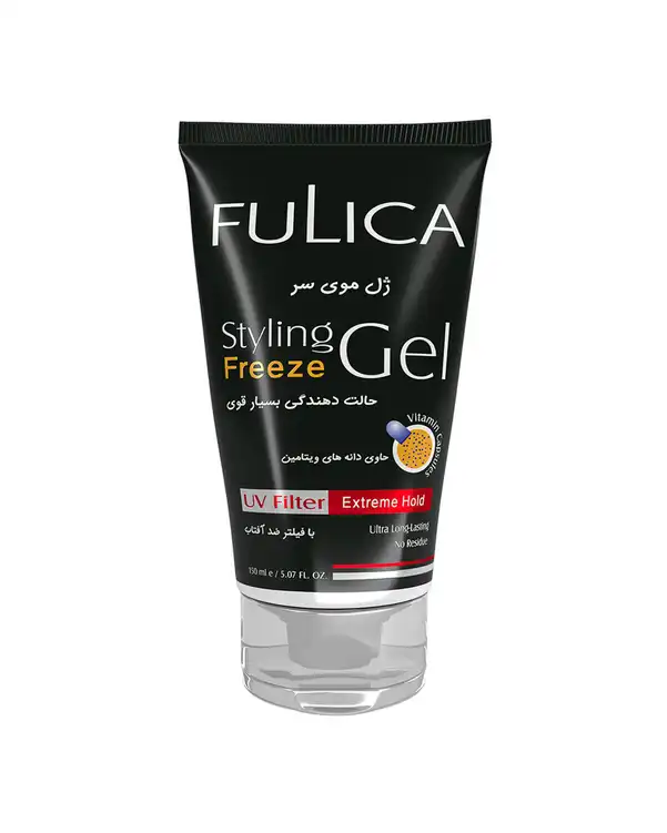 ژل مو حالت دهنده بسیار قوی فولیکا Fulica مدل Freez حاوی دانه های ویتامین 150ml