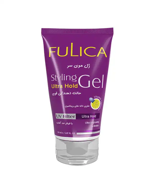 ژل مو حالت دهنده قوی فولیکا Fulica مدل Freez حاوی دانه های ویتامین 150ml