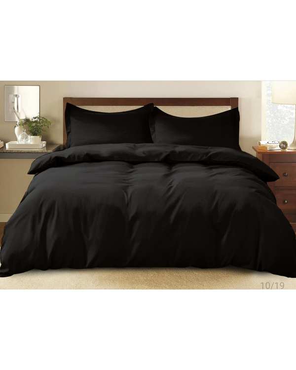 سرویس ملحفه یک نفره 4 تکه مشکی ای اس اف ASF مدل MICRO LADY