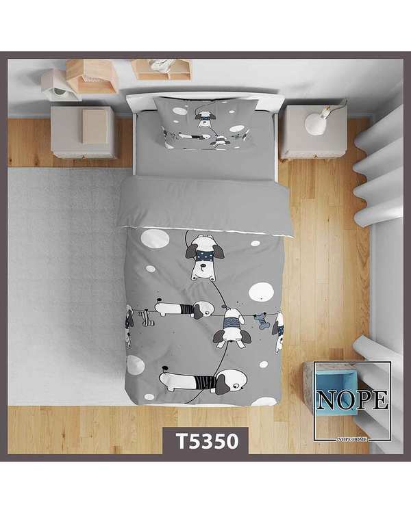 روتختی کودک یک نفره 5 تکه نوپه هوم Nopehome طرح سگ کد T5350