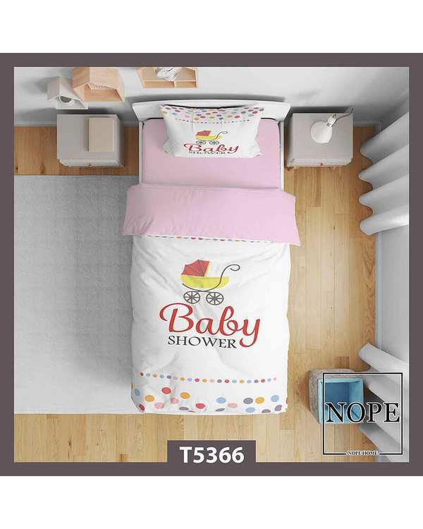 روتختی کودک یک نفره 5 تکه نوپه هوم Nopehome طرح کالسکه کد T5366