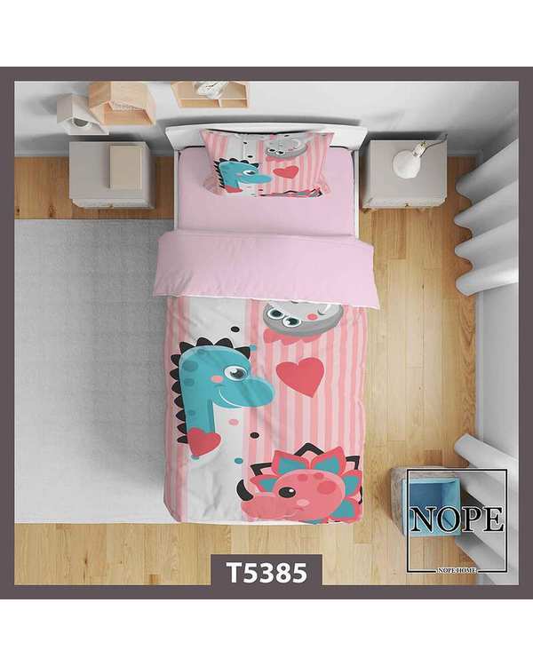 روتختی کودک یک نفره 5 تکه نوپه هوم Nopehome طرح گربه کد T5385