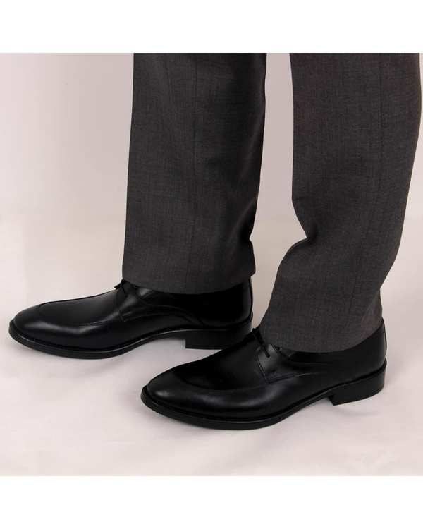 کفش چرم مردانه رسمی مشکی چرم بارز Charm Barez مدل DK330 - تصویر 10