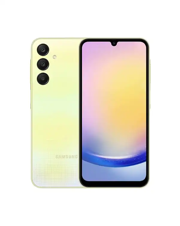 گوشی موبایل سامسونگ مدل Galaxy A25 دو سیم کارت ظرفیت 128 گیگابایت و رم 6 گیگابایت زرد