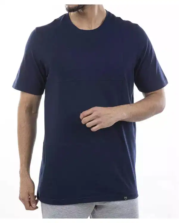 تی شرت مردانه ورزشی سرمه ای مل اند موژ Mel & Moj کد W08535