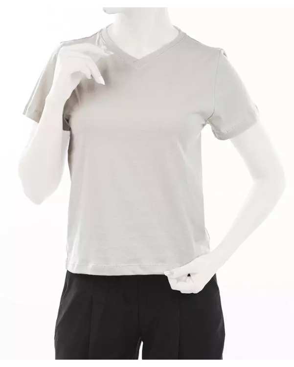 تی شرت زنانه یقه هفت طوسی ریس Rees کد 1060036-10