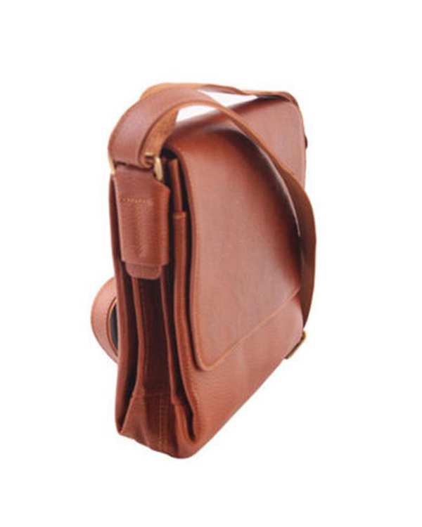 کیف چرم دوشی عسلی چرم بارز Charm Barez مدل DG39.1 - تصویر 2