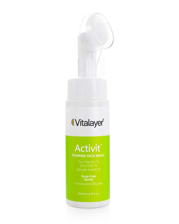 فوم شستشوی صورت ویتالیر Vitalayer مدل Activit مناسب پوست های مختلط و چرب 200ml