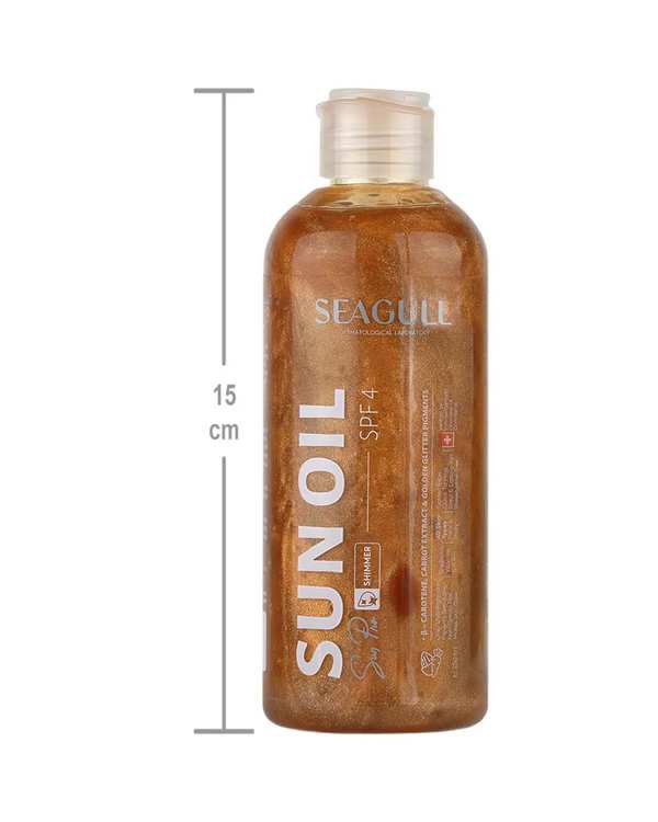 روغن برنزه کننده و ویتامینه با SPF4 سی گل Seagull حاوی رنگدانه طلایی 250ml - تصویر 3