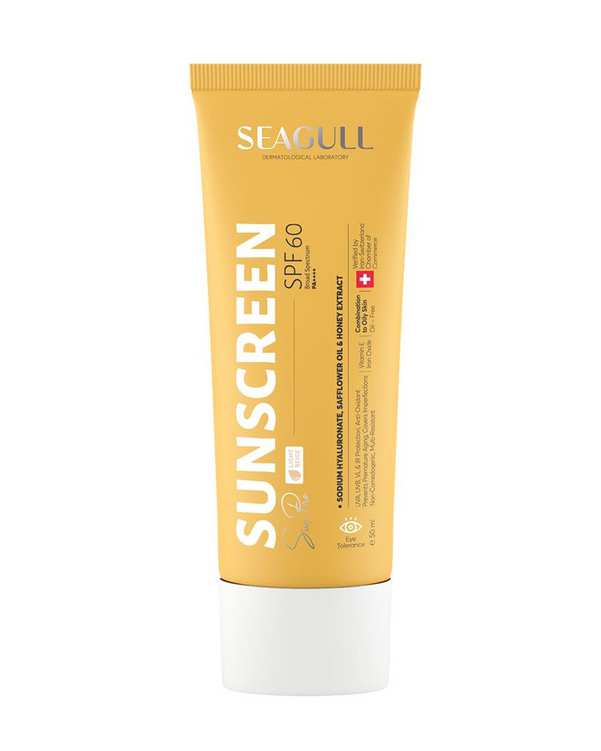 کرم ضد آفتاب رنگی SPF60 سی گل Seagull رنگ بژ روشن حجم 50ml