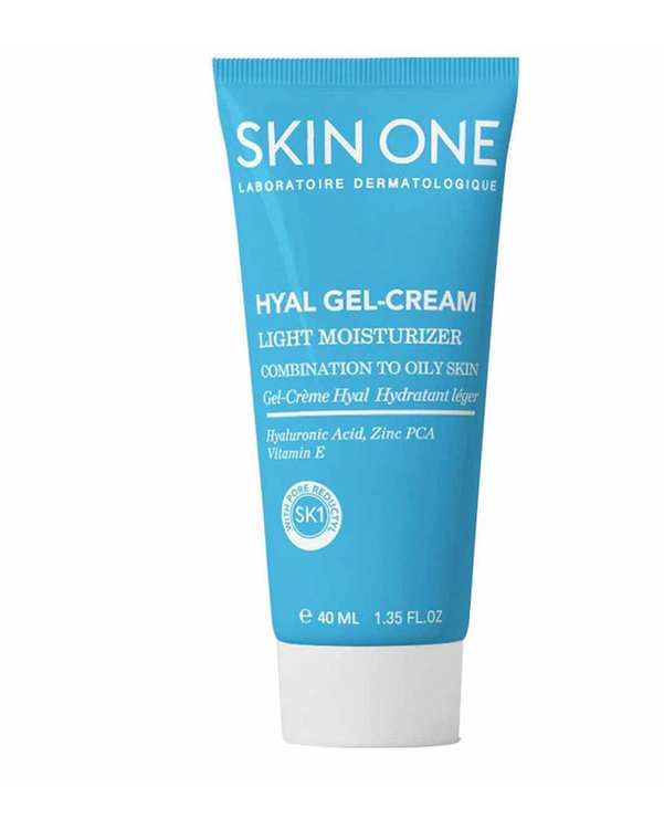 ژل کرم مرطوب کننده صورت و گردن اسکین وان Skin One مدل Hyal مناسب پوست مختلط تا چرب ۴۰ml