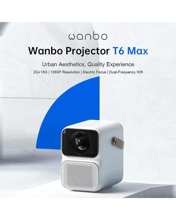 ویدئو پروژکتور سفید شیائومی WANBO T6 max - تصویر 5