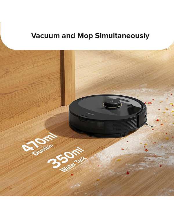 جارو رباتیک مشکی شیائومی مدل Roborock Q8 Max - تصویر 8