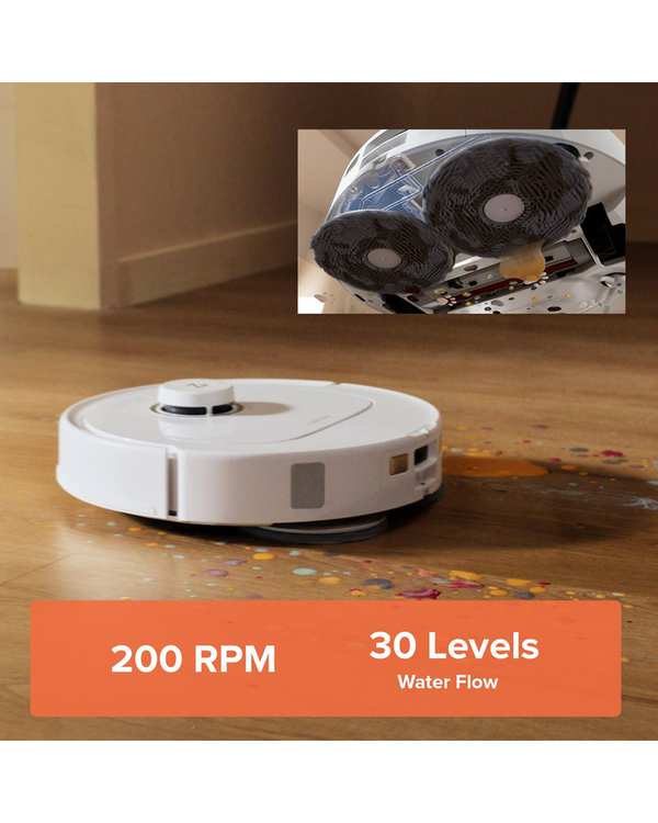 جارو رباتیک سفید شیائومی Roborock Q Revo Maxv - تصویر 4