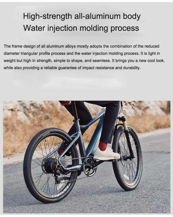 دوچرخه برقی طوسی شیائومی Xiaomi HIMO C26 electric power - تصویر 11