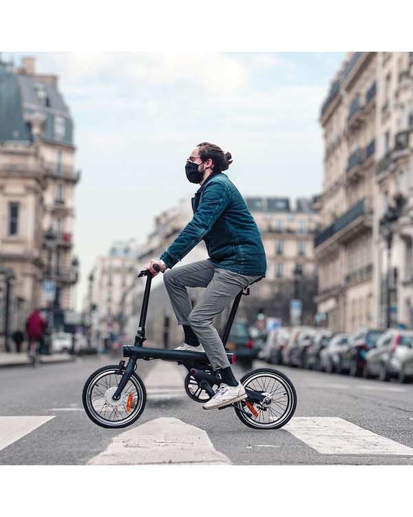 دوچرخه برقی تاشو مشکی شیائومی Mijia QiCycle Folding Electric Bike - تصویر 11