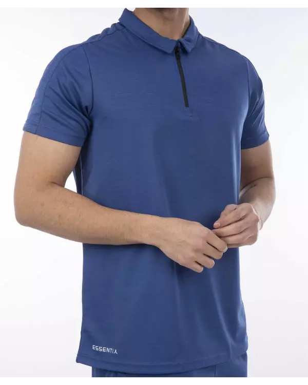 پولوشرت مردانه ورزشی آبی مل اند موژ Mel & Moj کد M08388-004