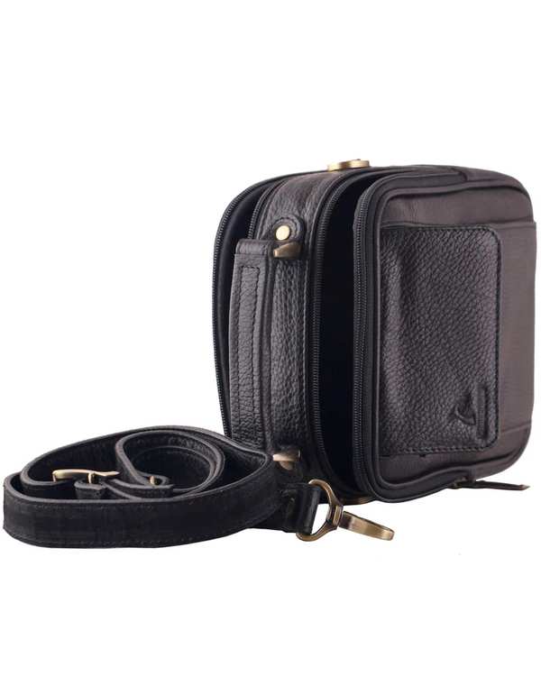کیف رودوشی چرم مشکی چرم بارز Charm Barez مدل DG43.1 - تصویر 3