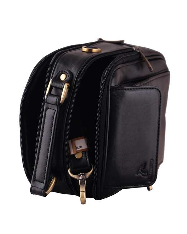 کیف رودوشی چرم مشکی چرم بارز Charm Barez مدل DG43 - تصویر 4