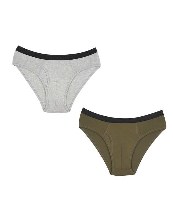 شورت مردانه اسلیپ طوسی سبز سوپردرای Superdry کد M22S41303X بسته دو عددی