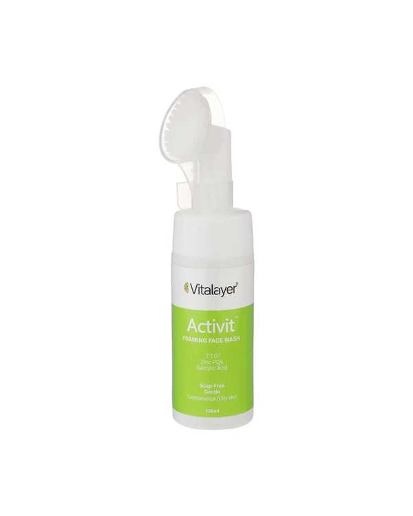 فوم شستشوی صورت حجم 150ml به همراه تونر صورت حجم 250ml ویتالیر Vitalayer مدل اکتی ویت Activit - تصویر 5