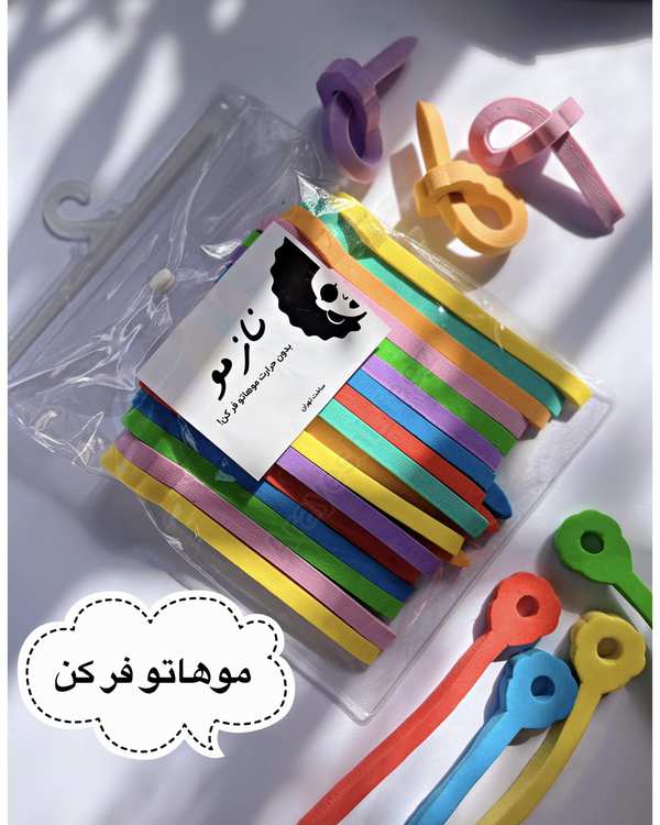 بیگودی مو مدل فومی بسته 18 عددی - تصویر 15