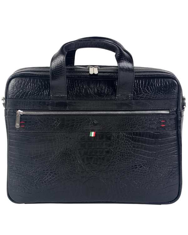 کیف اداری مشکی چرم بارز Charm Barez مدل DL74.KO