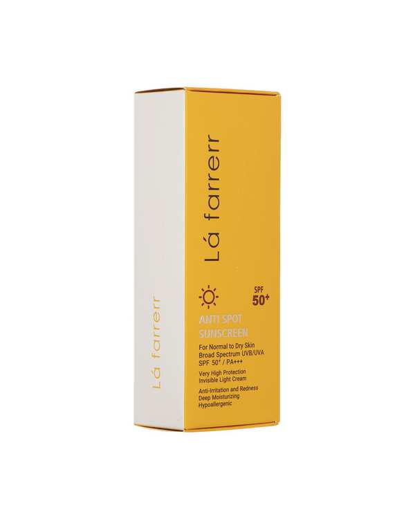 کرم ضد آفتاب و ضد لک بی رنگ SPF50 لافارر La Farrerr مناسب پوست خشک - تصویر 14