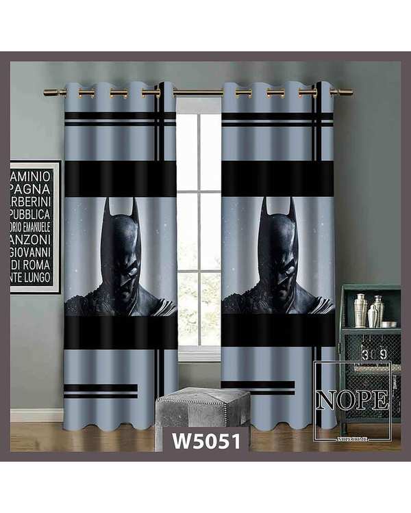 پرده کودک مخمل نوپه هوم Nopehome مدل پانچی طرح بتمن کد W5051