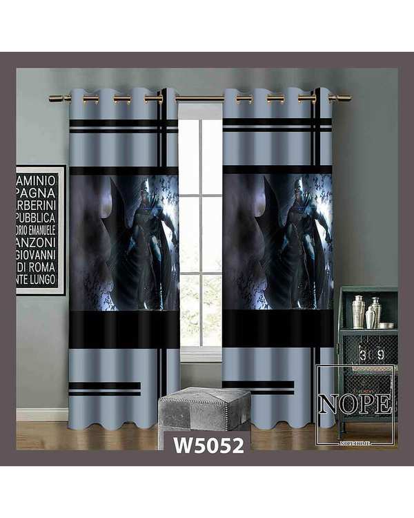 پرده کودک مخمل نوپه هوم Nopehome مدل پانچی طرح بتمن بالدار کد W5052