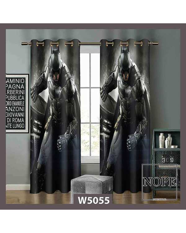 پرده کودک مخمل نوپه هوم Nopehome مدل پانچی طرح بتمن جسور کد W5055